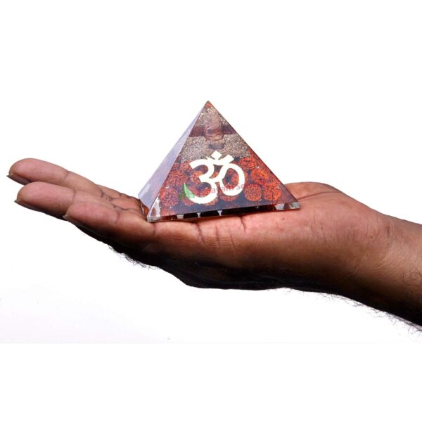 Rudraksha Orgonite Pyramid