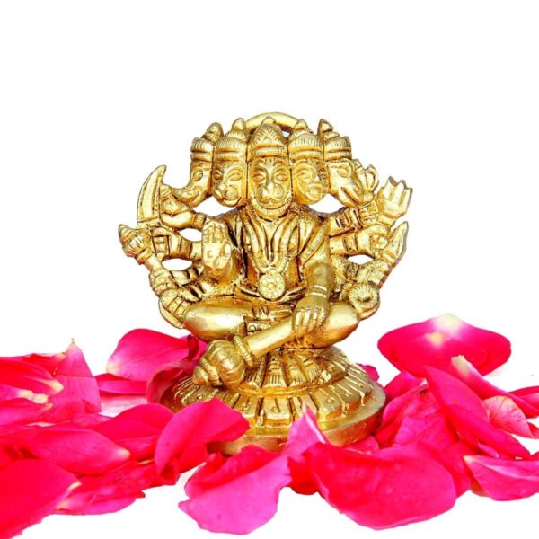 Panchmukhi Hanuman Brass Statue