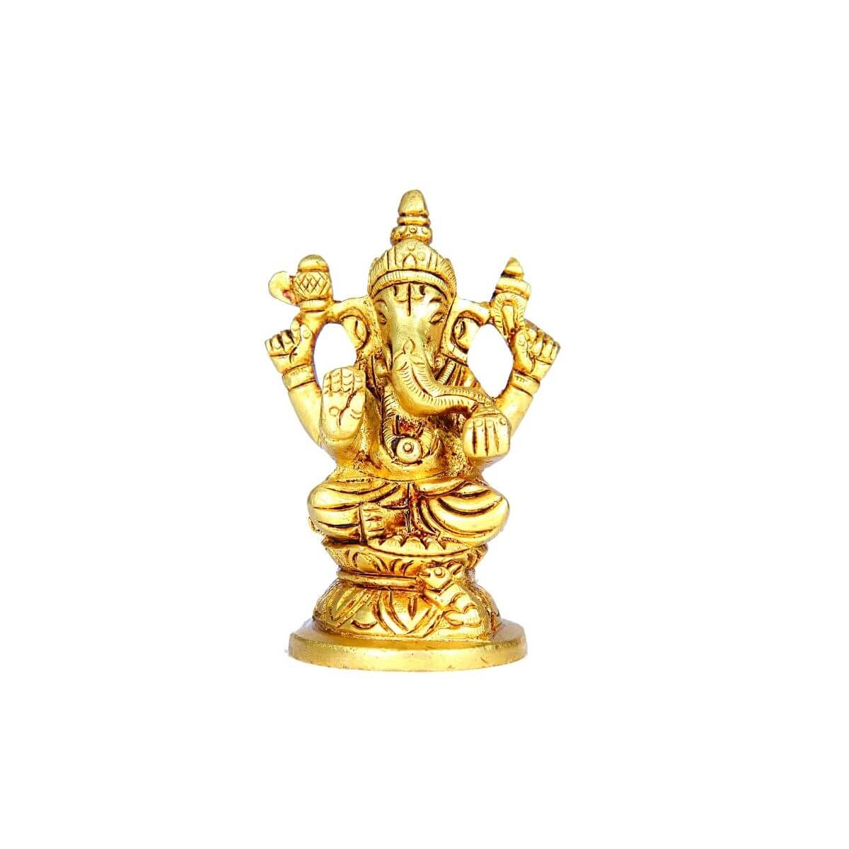 Miss Peach Lord Hindu God Ganesh ji Ganesha Idol with Diya for Home &  Office Décor,Diwali Gifts, Small,1 Pcs. : Amazon.in: Home & Kitchen