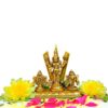 Small Brass Shankh Chakra Stand With Perumal Idol