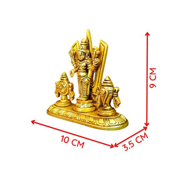 Small Sangu Chakram Stand Venkateswara Swamy Idol