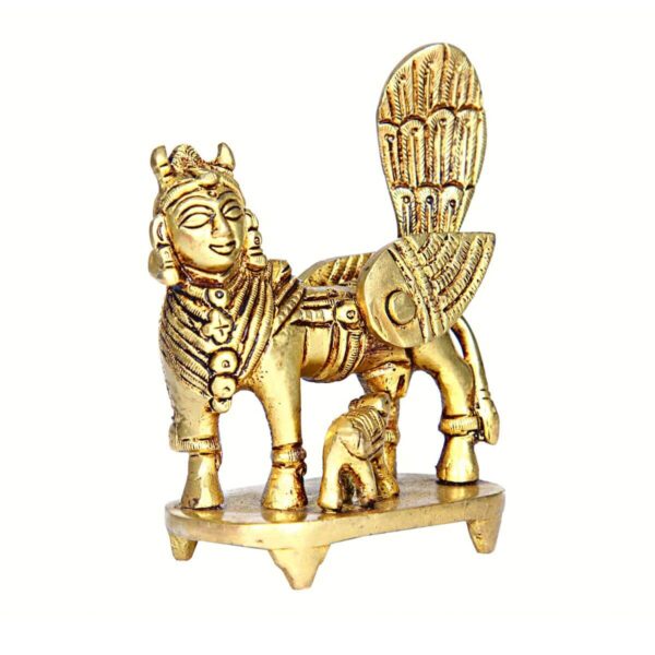 Kamdhenu Cow With Calf Brass