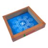 Swastik Rangoli Stencil Wooden 5 Inches