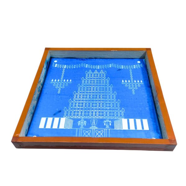 Temple Gopuram Kolam Rangoli Stencil 10 Inch