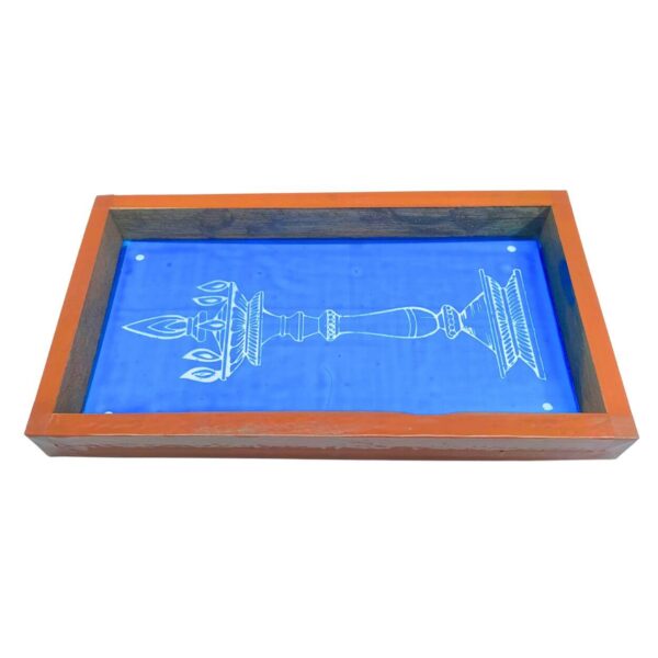 Kuthu Vilakku Instant Rangoli Stencil 9x5