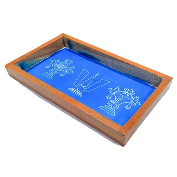 Shankh Chakra Namah Rangoli Stencils 9x5