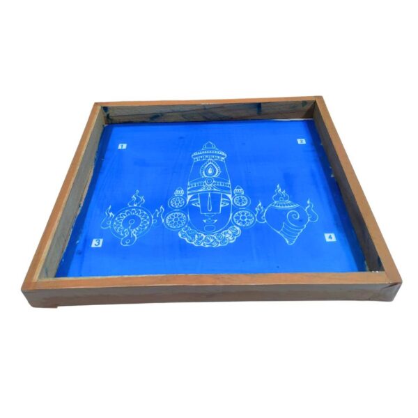 Tirupati Balaji Face Rangoli Wooden Stencil