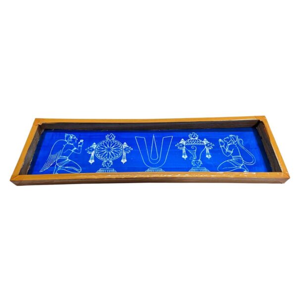 Shankh Chakra Namah Hanuman and Garuda Border Instant Rangoli Stencil