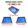 Murugan Rangoli Stencils 3 Set Combo