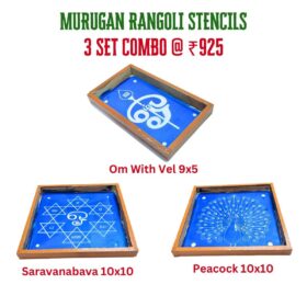 Murugan Rangoli Stencils 3 Set Combo