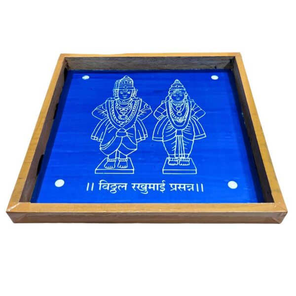 Vitthal Rukmini Wooden Rangoli Stencil